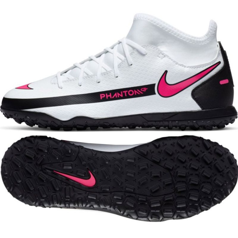 Nike Phantom Gt Club Df Tf Jr CW6729-160 fotbollsskor mångfärgad vit