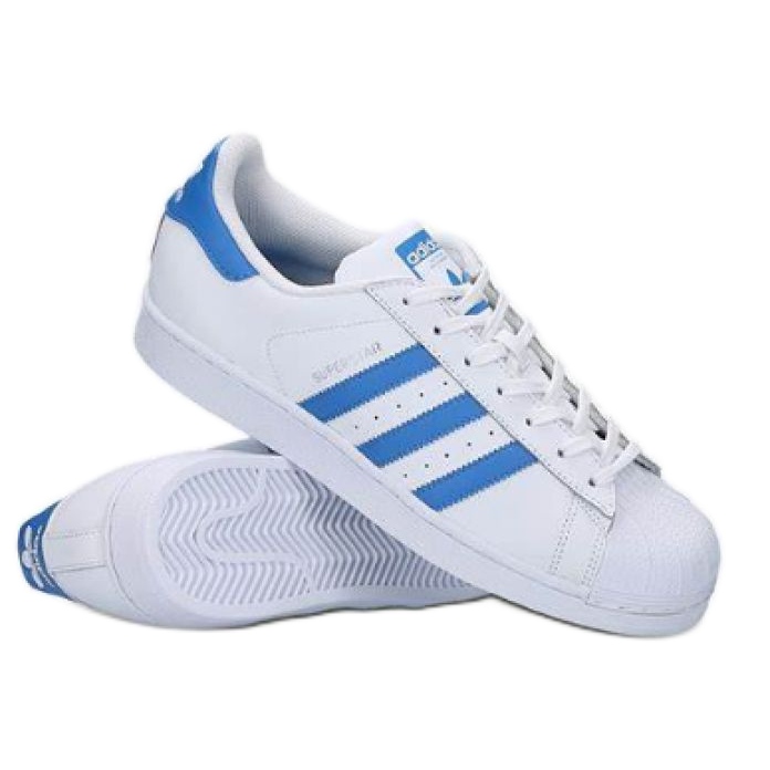 Adidas Superstar W S75929 skor vit blå