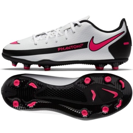 Nike Phantom Gt Club FG / MG Jr CK8479-160 fotbollsskor vit flerfärgad