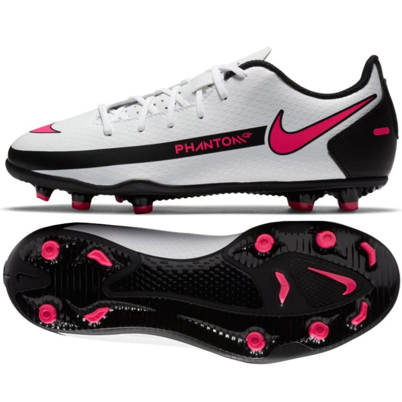Nike Phantom Gt Club FG / MG Jr CK8479-160 fotbollsskor mångfärgad vit