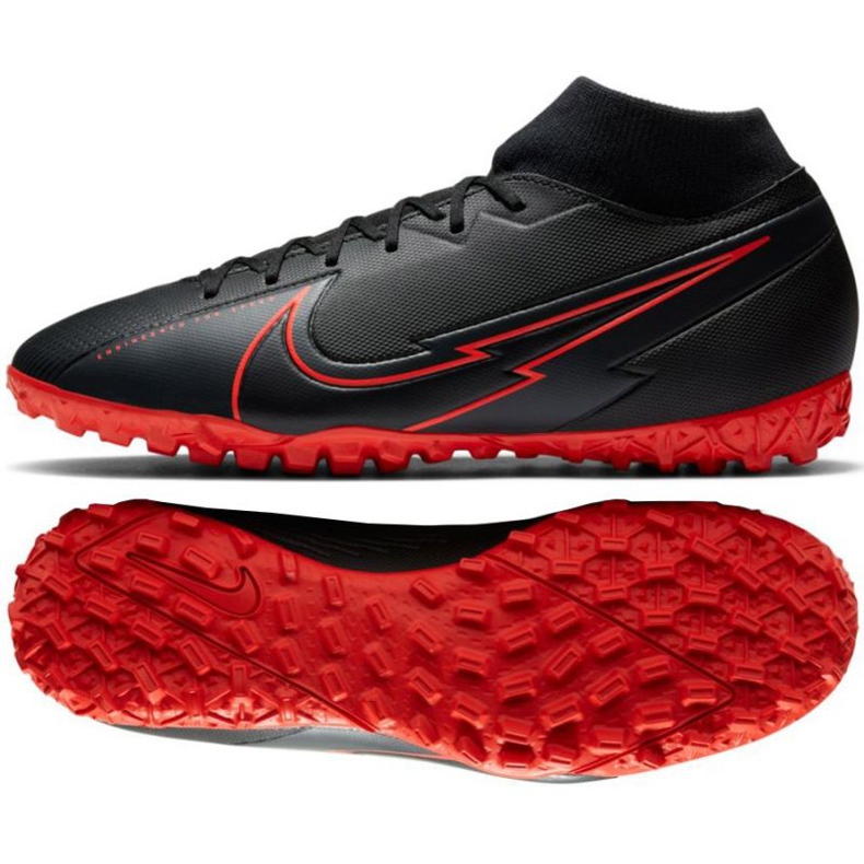Nike Mercurial Superfly 7 Academy Tf M AT7978-060 fotbollsskor mångfärgad svart