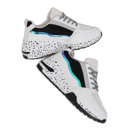 Vita sportskor för kvinnor C-3151 Svart