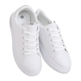 Vita kvinnors sneakers LG20 WHITE / SILVER