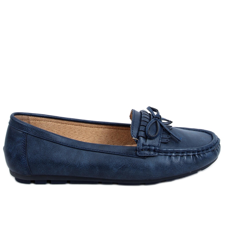 Marinblå loafers för kvinnor 9F182 Navy