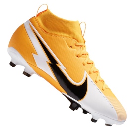 Nike Superfly 7 Academy Mg Jr fotbollsskor AT8120-801 mångfärgad apelsiner och röda