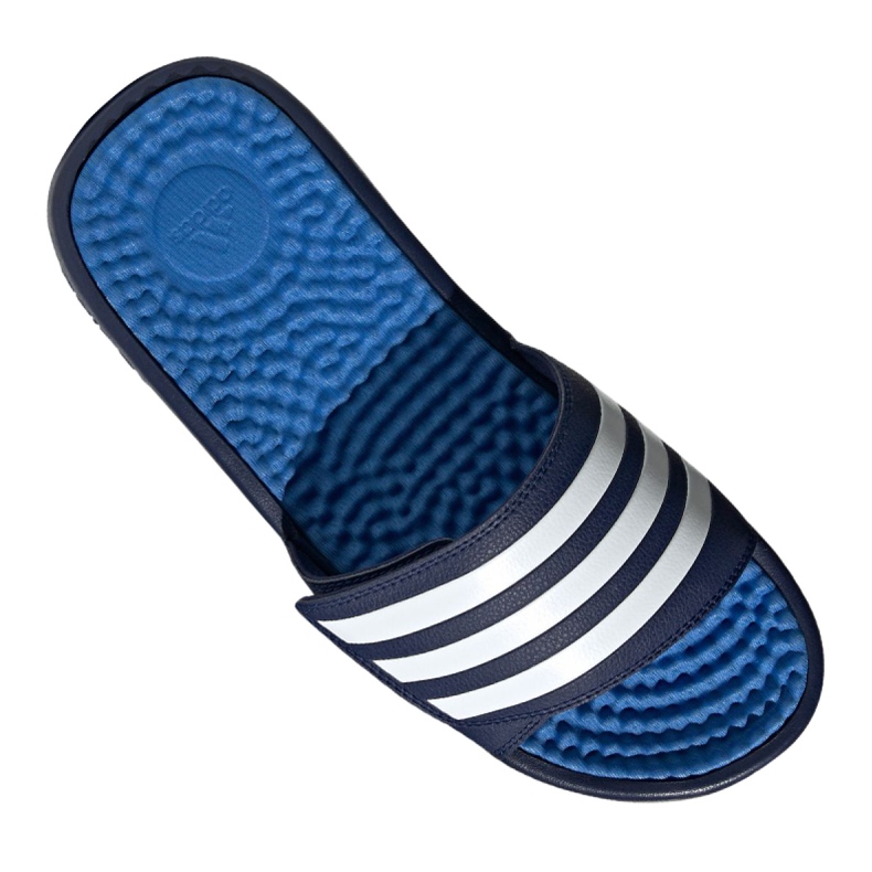 Adidas Adissage Tnd M F35564 tofflor vit marinblå blå