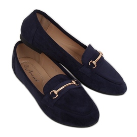 Marinblå loafers för kvinnor 88-385 Navy