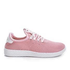 H935-5 rosa slip-on sportskor