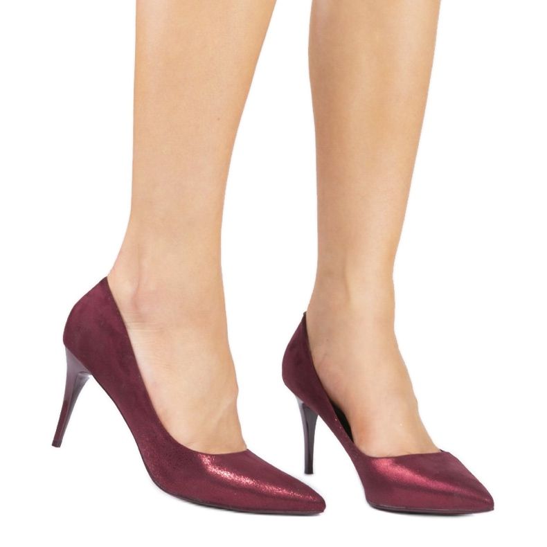 Rosa klassiska DD50P eko-mocka klackar röd