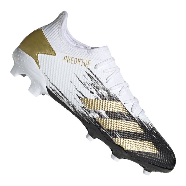 Adidas Predator 20.3 L Fg M FW9197 fotbollsskor vitt guld vit
