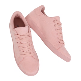 Rosa sneakers i mocka 6301 Rosa