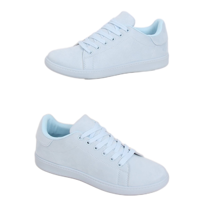 Blå mocka sneakers för kvinnor 6301 L.BLUE