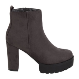 Grå stövlar på den grå plattformen RB24P Grå