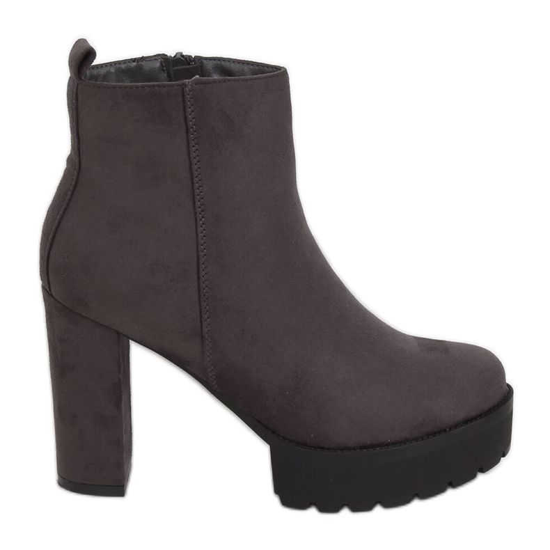 Grå stövlar på den grå plattformen RB24P Grå