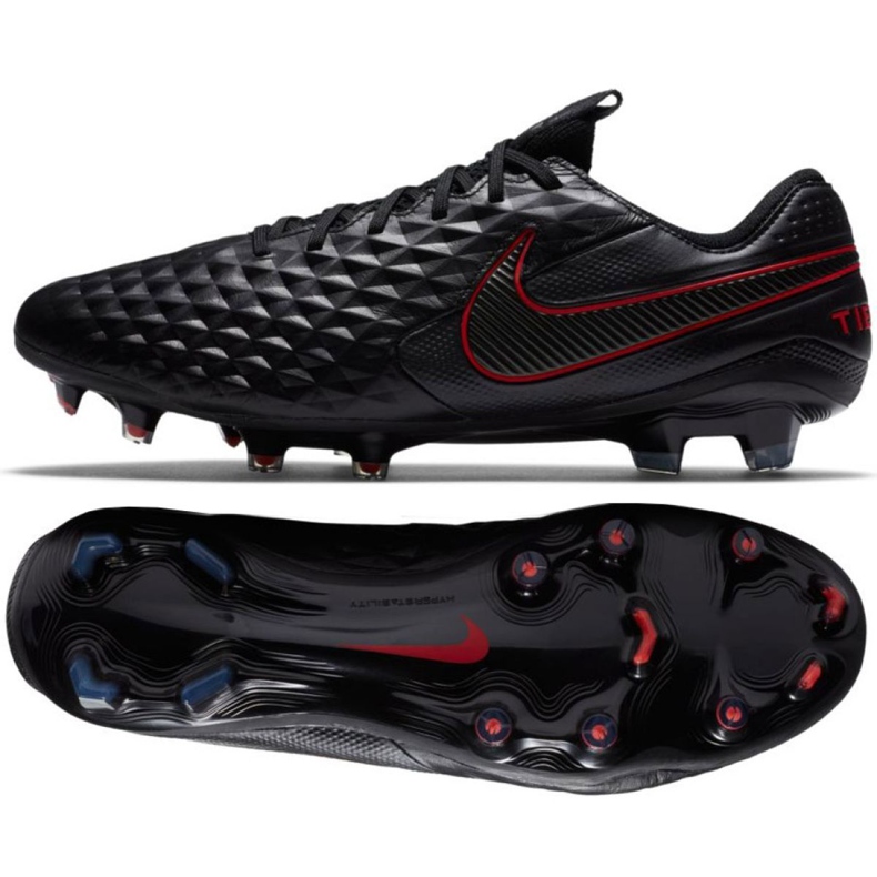 Nike Tiempo Legend 8 Elite Fg M AT5293-060 fotbollsskor svart svart
