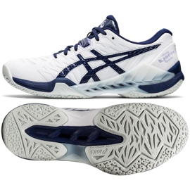 Handbollsskor Asics Blast Ff 2 W 1072A046-100 mångfärgad vit