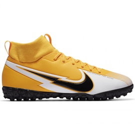 Nike Mercurial Superfly 7 Academy Tf Jr AT8143 801 fotbollssko gul gul