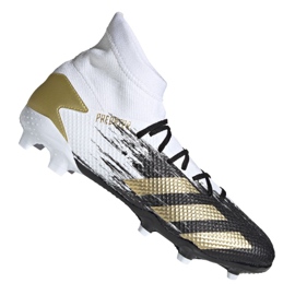Adidas Predator 20.3 Fg M FW9196 fotbollsskor svart, vit, svart, guld vit