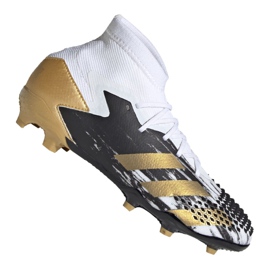 Adidas Predator 20.1 Fg Jr FW9208 fotbollsskor svart, vit, svart, guld vit
