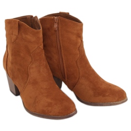 Högklackade cowboystövlar camel 100-985B0-2 Camel brun