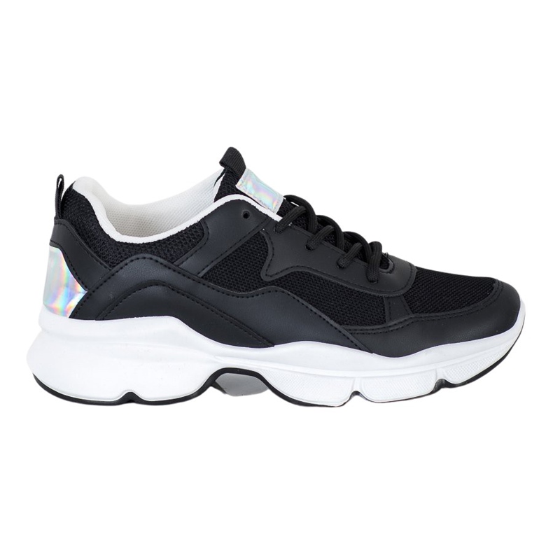 SHELOVET Bekväma svarta sneakers