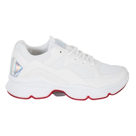 SHELOVET Bekväma vita sneakers