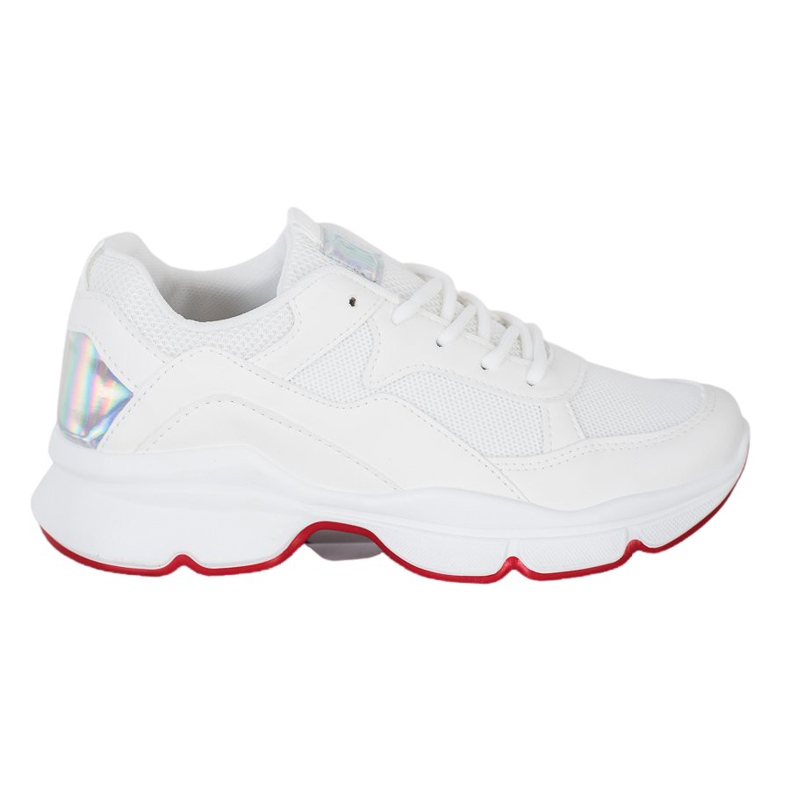 SHELOVET Bekväma vita sneakers