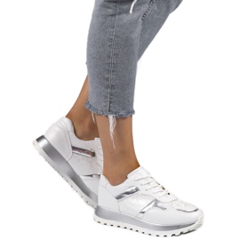 Vita eko-läder sportskor 2019-447