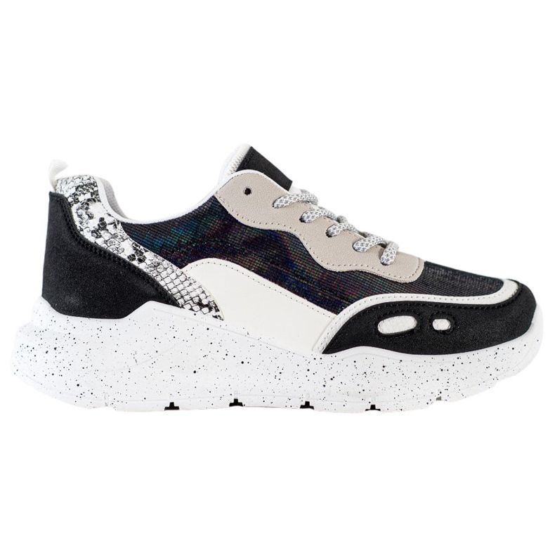 Kayla Sneakers med Holo -effekt svart