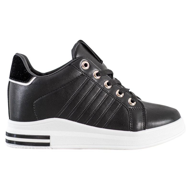 SHELOVET Svarta Wedge Sneakers