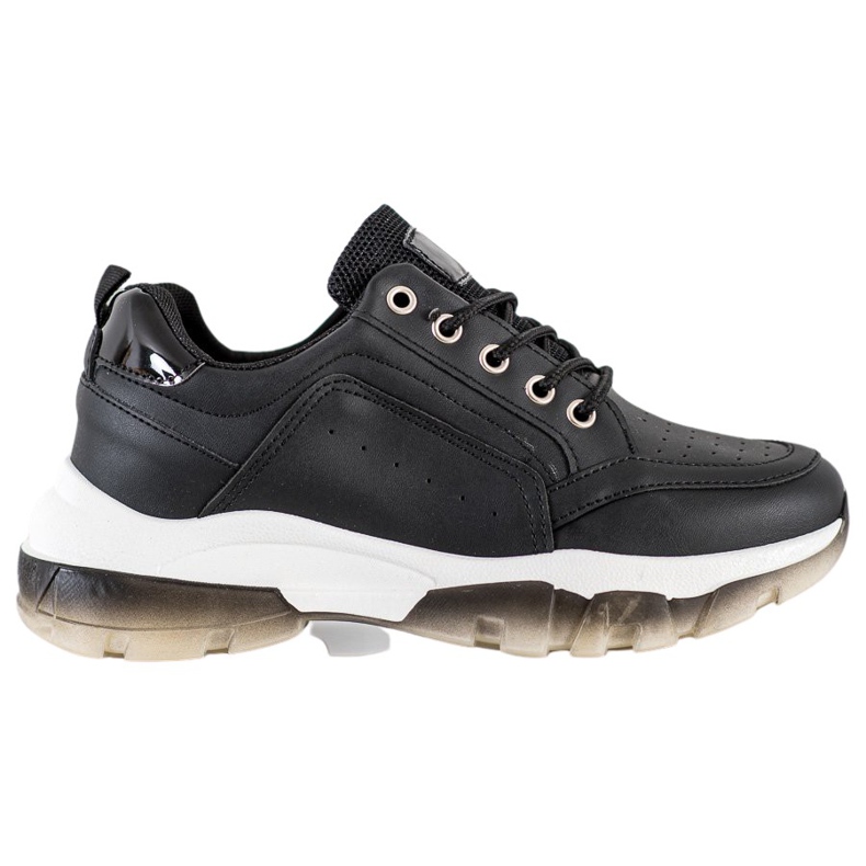 SHELOVET Eco Leather Sneakers svart