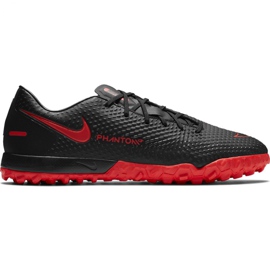 Nike Phantom M Gt Academy Tf CK8470 060 fotbollsskor svart röd svart