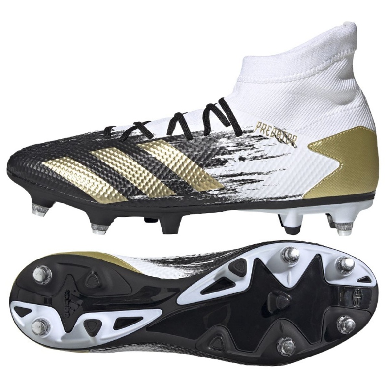 Adidas Predator 20.3 Sg M FW9187 fotbollsskor vit vit