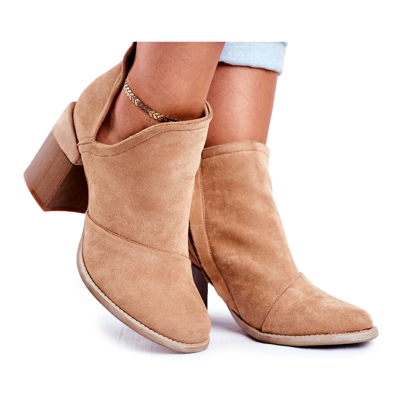 MSMG Dam stövletter Beige Cut Meliori