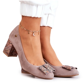 Dampumps Maciejka mocka Beige 3356A-10 / 00-1