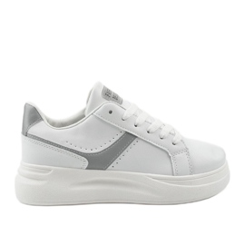 Vita ekolädersneakers LLQ206-26