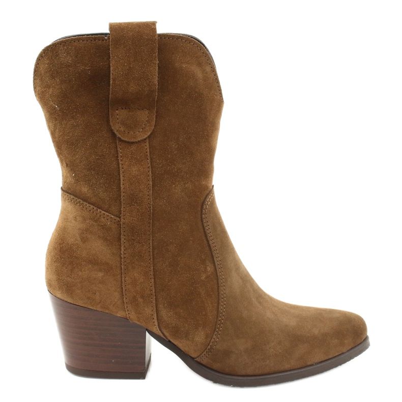 Gamis 4009 cowboystövlar i mocka brun