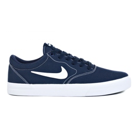 Nike Sb Charge Cnvs M CD6279-402 skor vit marinblå