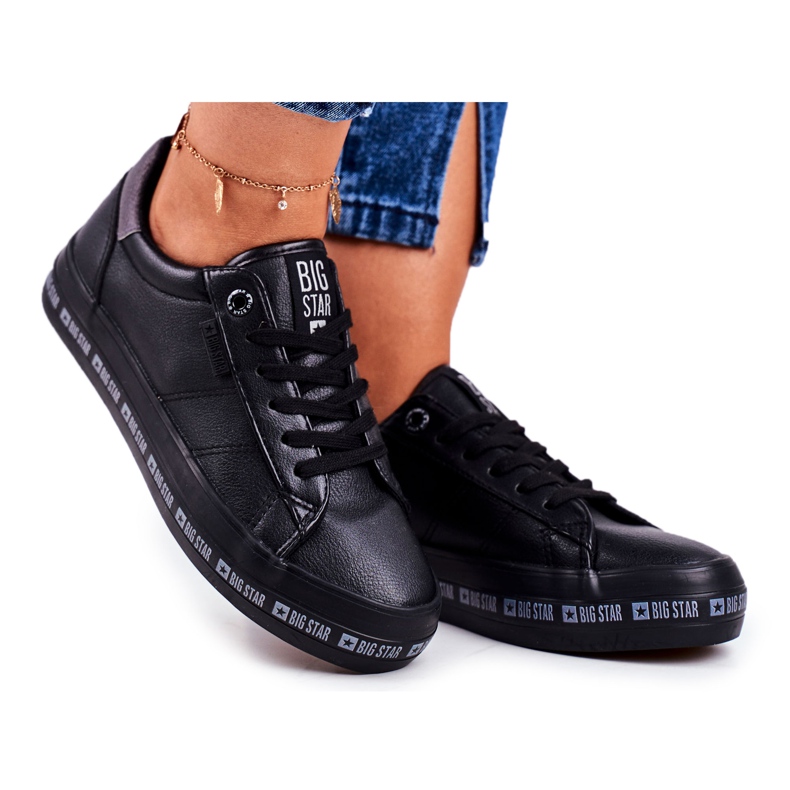 Dam Sneakers Big Star Black Snake GG274193 svart