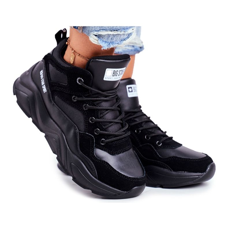 Kvinnors sportskor Big Star Black GG274644 svart