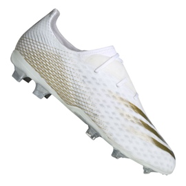 Adidas X Ghosted.2 Fg M FW6776 fotbollsskor vitt guld vit
