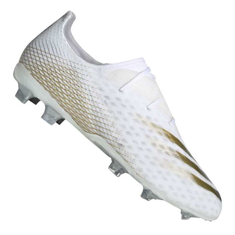 Adidas X Ghosted.2 Fg M FW6776 fotbollsskor vitt guld vit