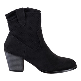 Bestelle Klassiska cowboystövlar i genombruten form svart