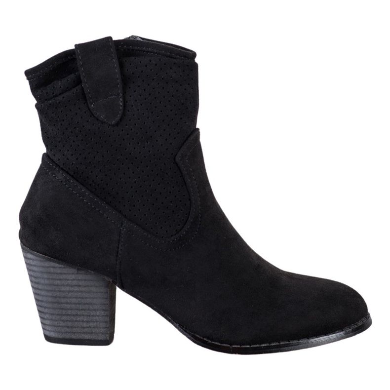 Bestelle Klassiska cowboystövlar i genombruten form svart