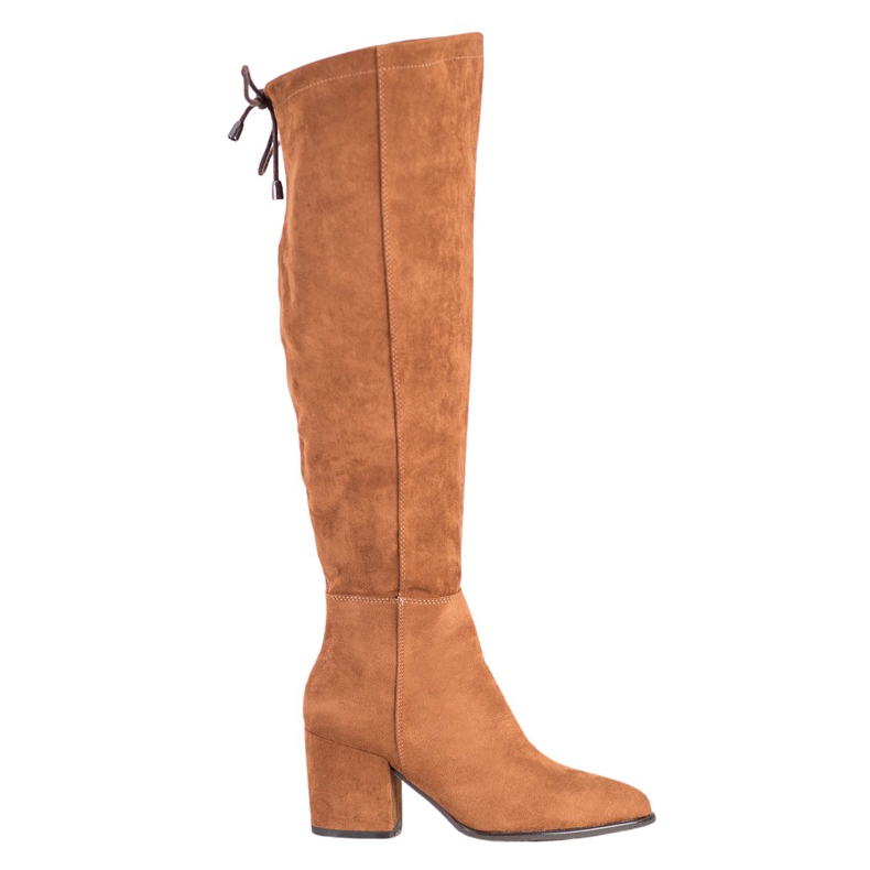 VINCEZA mocka stövlar brun