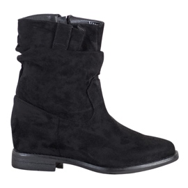 Cowboystövlar på VINCEZA -kilen svart