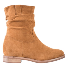 Cowboystövlar på VINCEZA -kilen brun