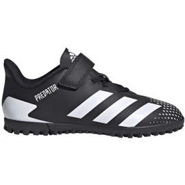 Adidas Predator 20.4 H&amp;L Tf Jr FW9225 fotbollsskor vit svart