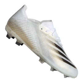 Adidas X Ghosted.1 Fg Jr EG8181 fotbollsskor svart, vit, guld vit