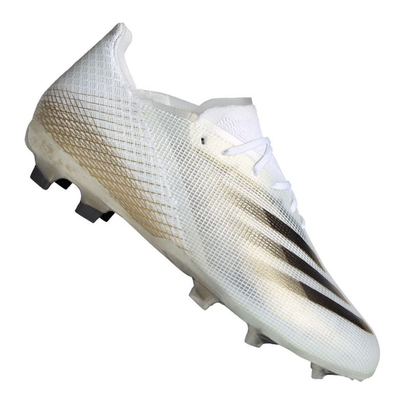 Adidas X Ghosted.1 Fg Jr EG8181 fotbollsskor svart, vit, guld vit